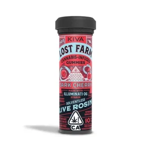 KIVA LOST FARM GUMMIES DARK CHERRY | KIVA LOST FARM GUMMIES