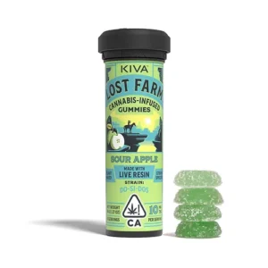 KIVA LOST FARM GUMMIES SOUR APPLE