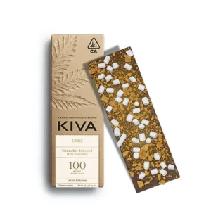 KIVA CHOCOLATE 100MG | KIVA 100MG CHOCOLATE S'MORES